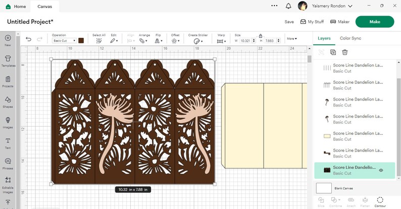 SVG Cutting File Cricut Dandelion Design Template Luminaries Lantern memorial Centerpiece Decor Dandelion Laser Silhouette Cameo Shadow Box image 2