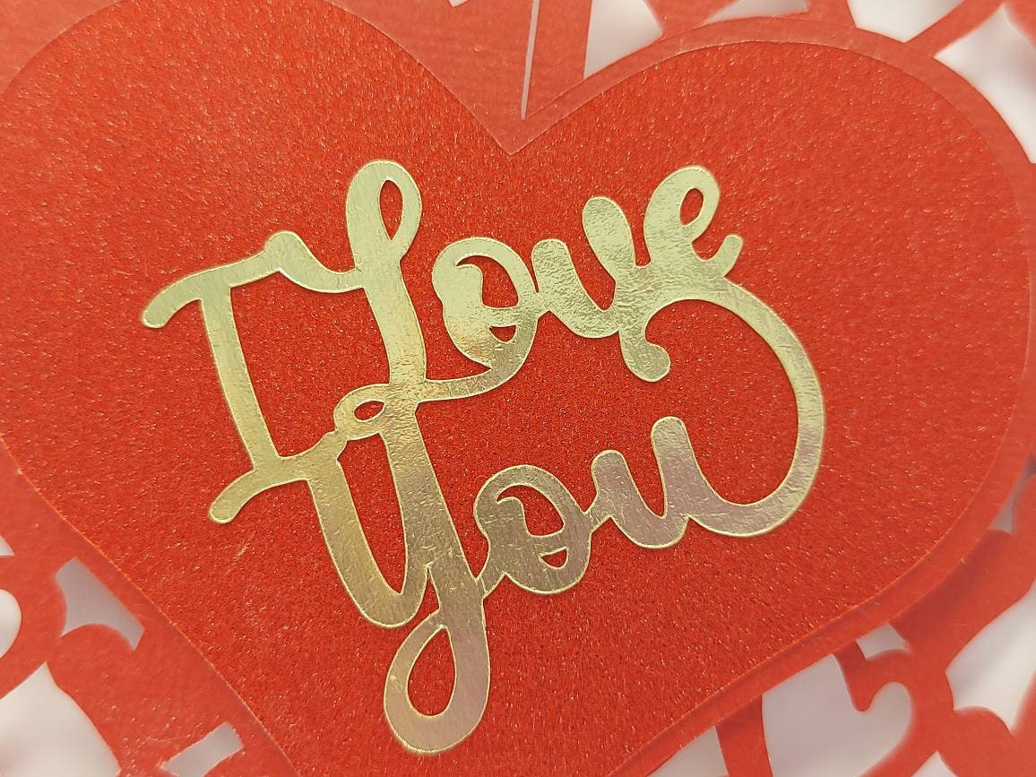 Mother's Day Card Cricut I Love You SVG Layered Cut File Svg ...