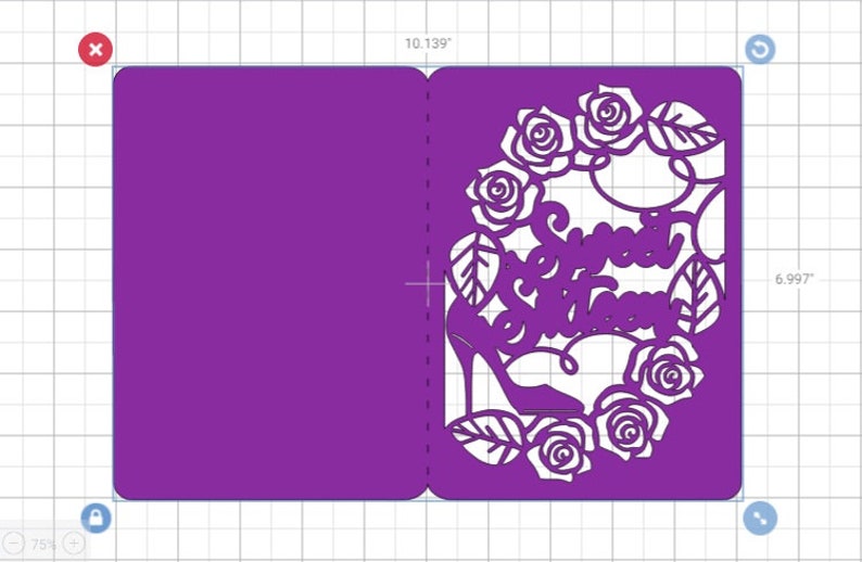 Download SVG Laser Cut Sweet Sixteen Cricut Invitation Roses Folder ...