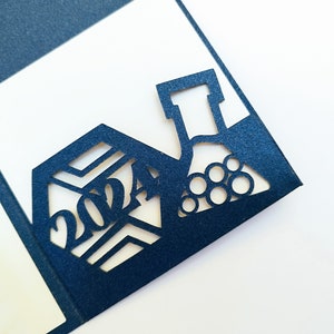 Class of 2024 SVG Cut File Mini Tri Fold Pocket Invitation Card Senior ...