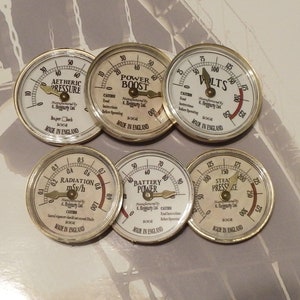 Steampunk Gauge, Imitation Gauge Accessory, with plastic casing, great for Steampunk, Cosplay, Model projects. Diameter 45mm or 50mm(approx)