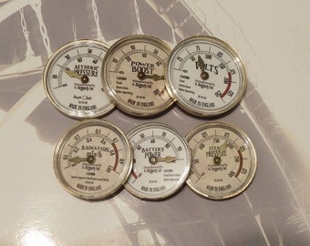 Steampunk Gauge, Imitation Gauge Accessory, with plastic casing, great for Steampunk, Cosplay, Model projects. Diameter 45mm or 50mm(approx)