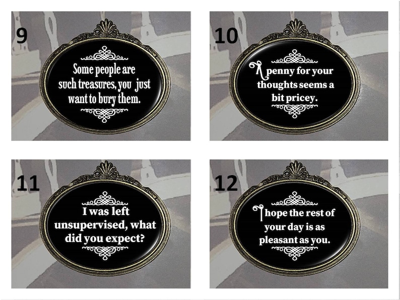 Maxim Funny Brooch, Steampunk Brooch, Goth Brooch, Witty/ Silly Gift, Humourous/ Funny present, Steampunk Gift, Goth Gift, Black Jewellery image 3