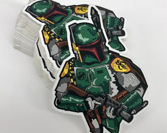 Boba 4" Stickers - 3 Pack