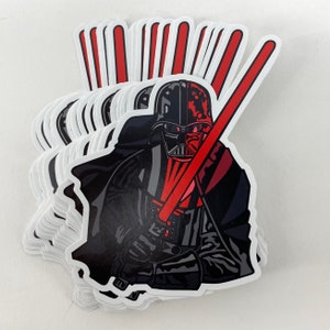 Darth Vader 4.5&quot; Stickers - 3 Pack