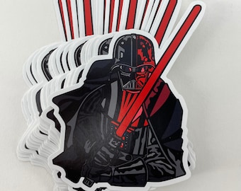 Darth Vader 4.5" Stickers - 3 Pack