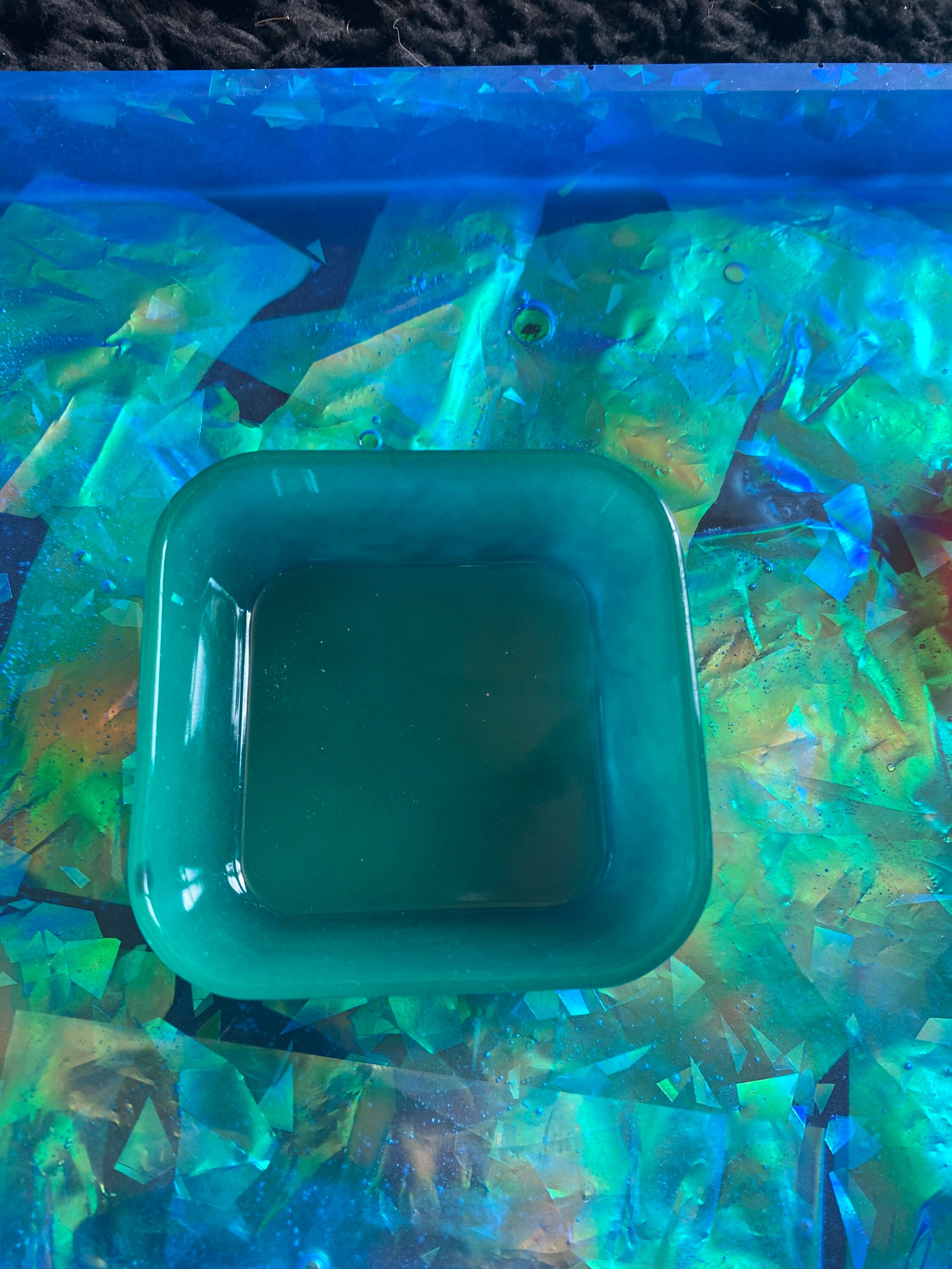 Small Resin Dish // HOLOGRAPHIC Etsy