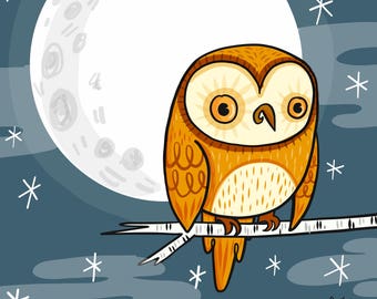 Owl Illustration for Halloween Lovers | Halloween Art | Halloween Illustration