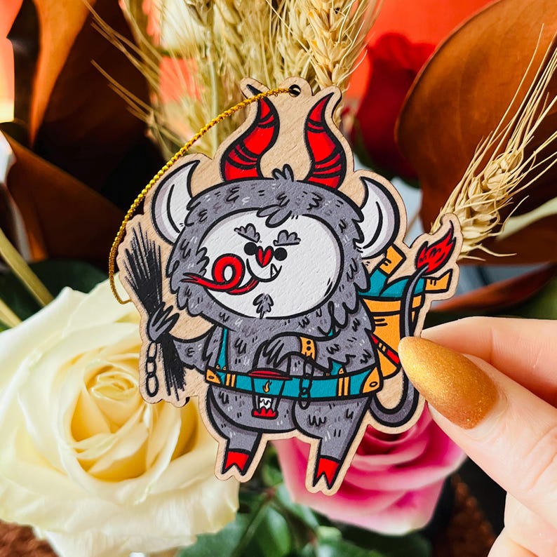 Merry Krampus Ornament: Creepmas Tree Bauble image 7