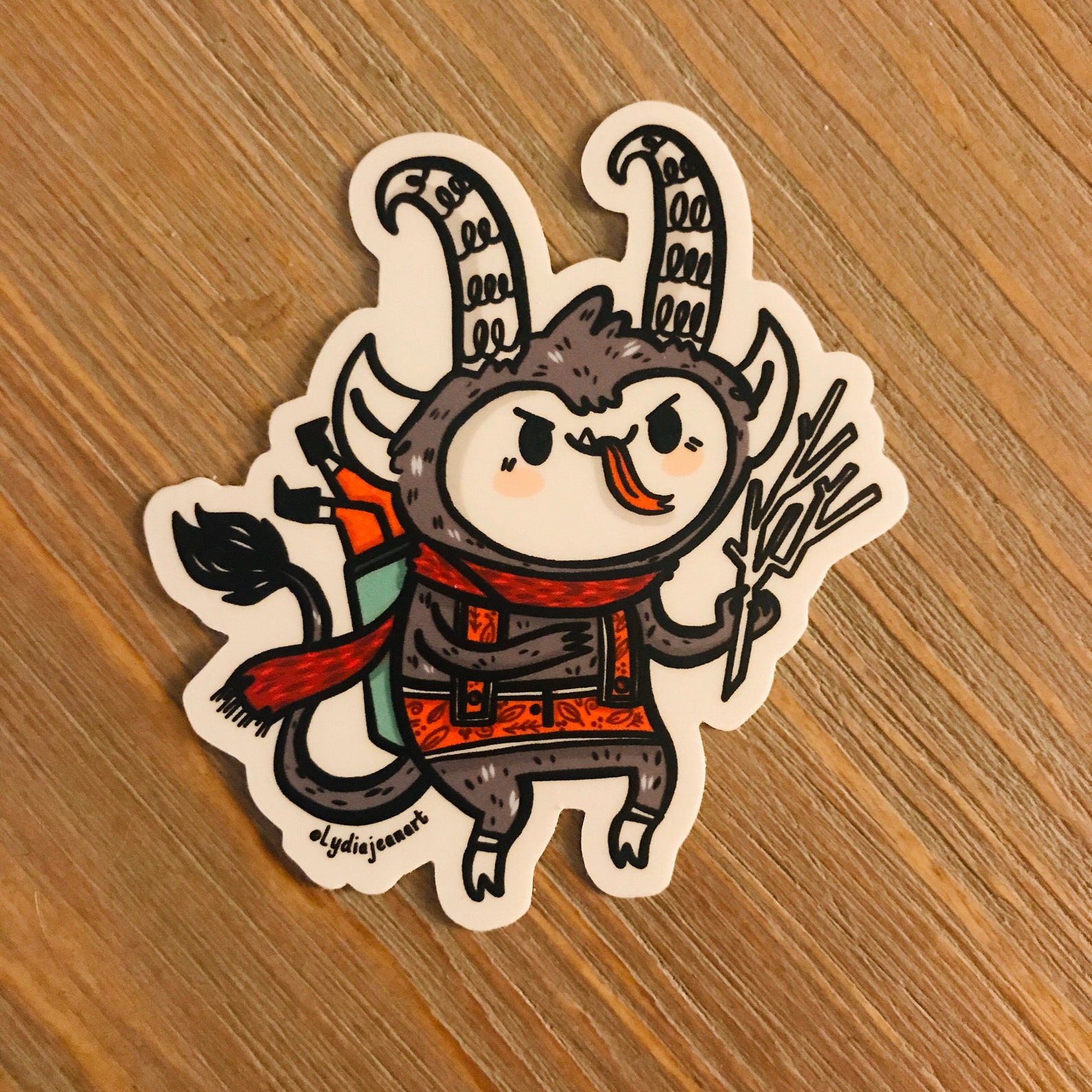 Krampus Sticker | Gruss Vom Krampus sticker | krampus vinyl Sticker