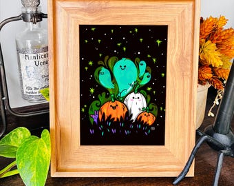 Ilustração de Fantasma Fofo para o Halloween | Ilustração para Festa Assustadora