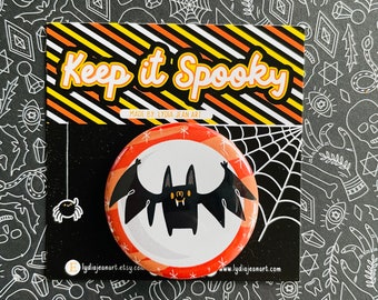 Bat Pin or Magnet for Halloween Lovers | Halloween Button | Halloween Magnet | Button Pack