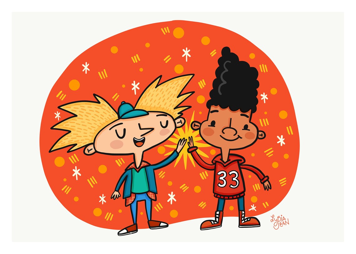 Hey Arnold Cartoon Wall Art Print or Postcard Print | Etsy