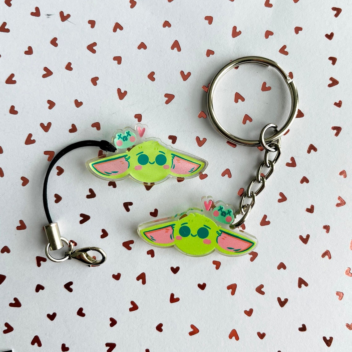 Baby Yoda Charm Baby Yoda Keychain The child charm Etsy