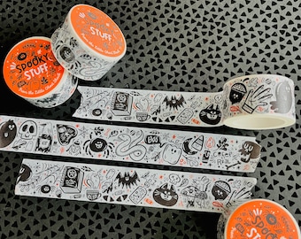 Spooky Stuff Halloween Washi Tape - Cinta para manualidades - Cinta para diario