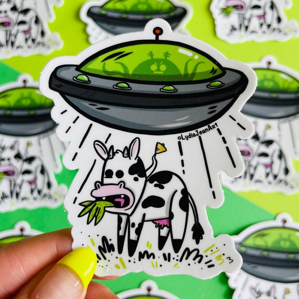 UFO vinyl sticker | UFO Sticker | Alien Sticker | ufo Sticker
