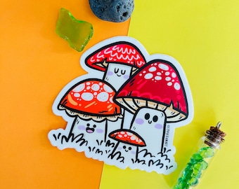 Sticker famille champignon vénéneux