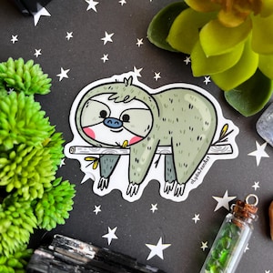 Sloth vinyl sticker | Sloth Sticker | Sloth Decal | Sloth Art