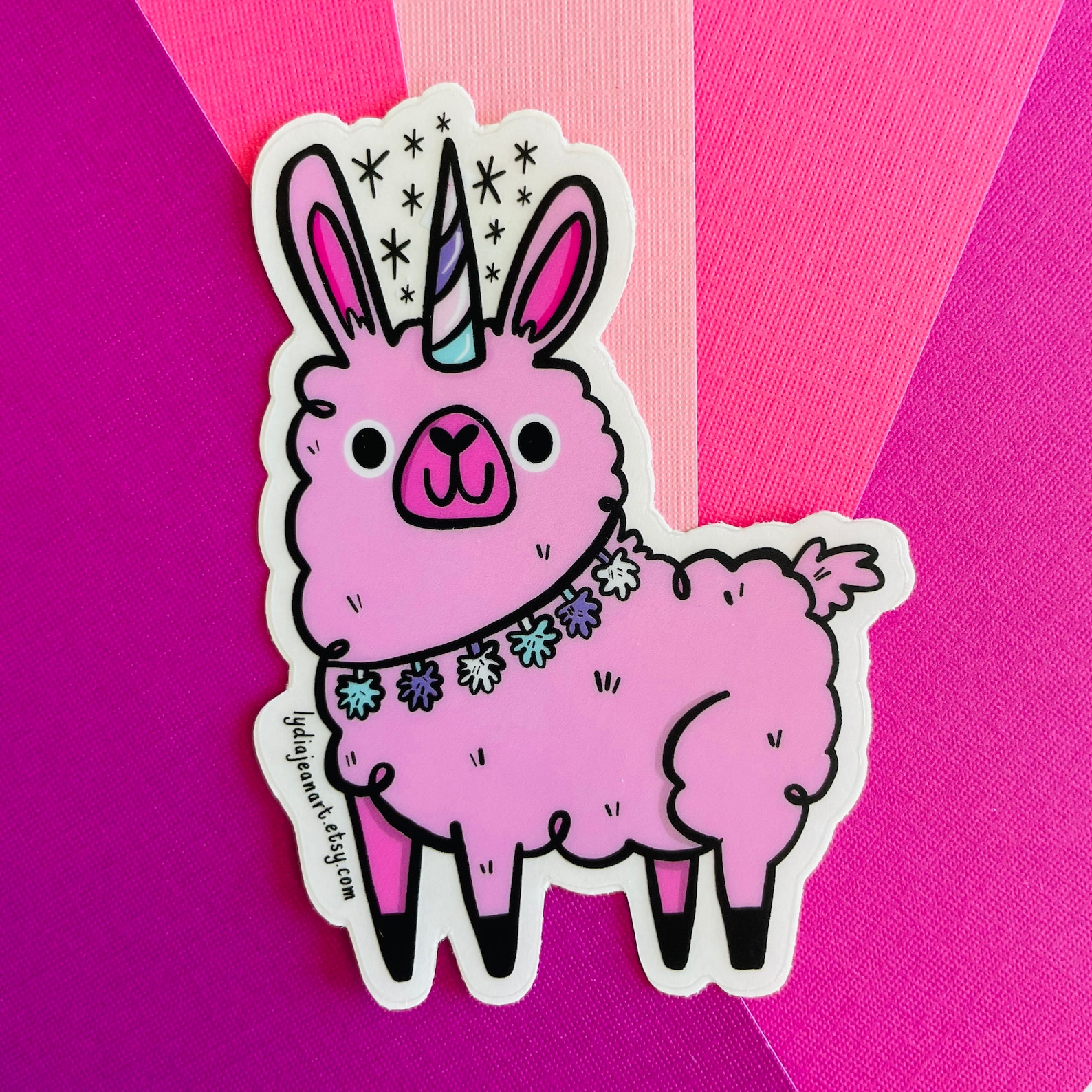 Llamacorn Sticker Llamacorn Birthday Llama Birthday Llama - Etsy
