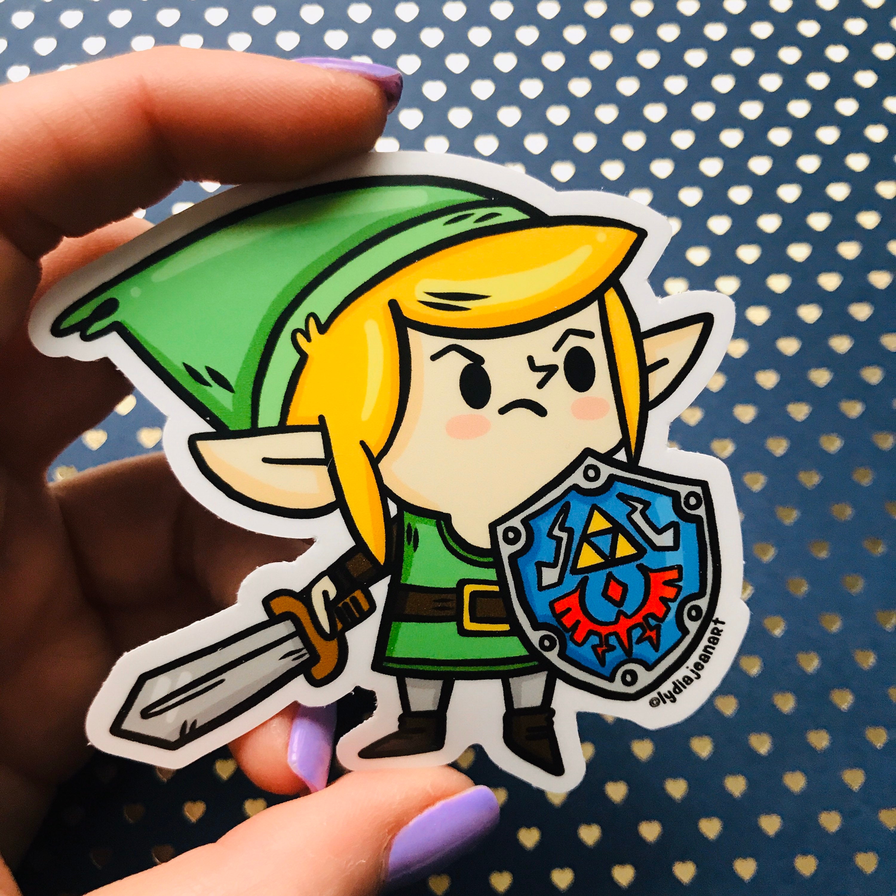 Cute Zelda vinyl sticker Link Sticker Zelda Sticker Etsy