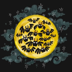 Batty for Bats Art Print
