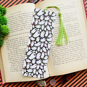 Spookbladwijzer | Halloween-paginamarkering | Halloween is elke dag | Cadeau voor Halloween | Cadeau voor boekenliefhebbers | Spookachtig schattig | Halloween-kunst