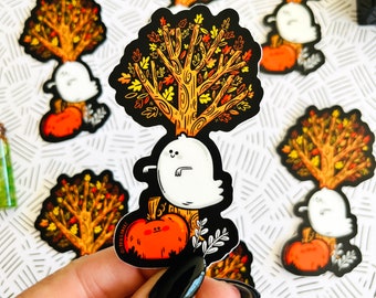 Autumn Ghostie Vinyl Sticker