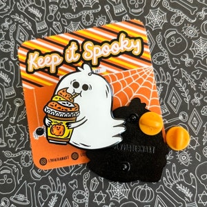 Pumpkin Spice Ghostie Enamel Pin  - Halloween Enamel Pin