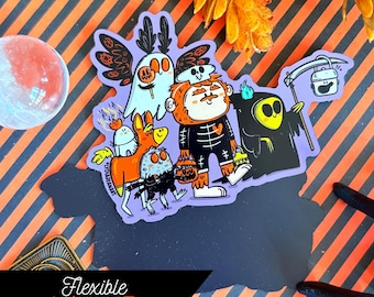 Imán flexible de Halloween de Cryptid: Imán de Cryptid - Arte original de Lydia Jean