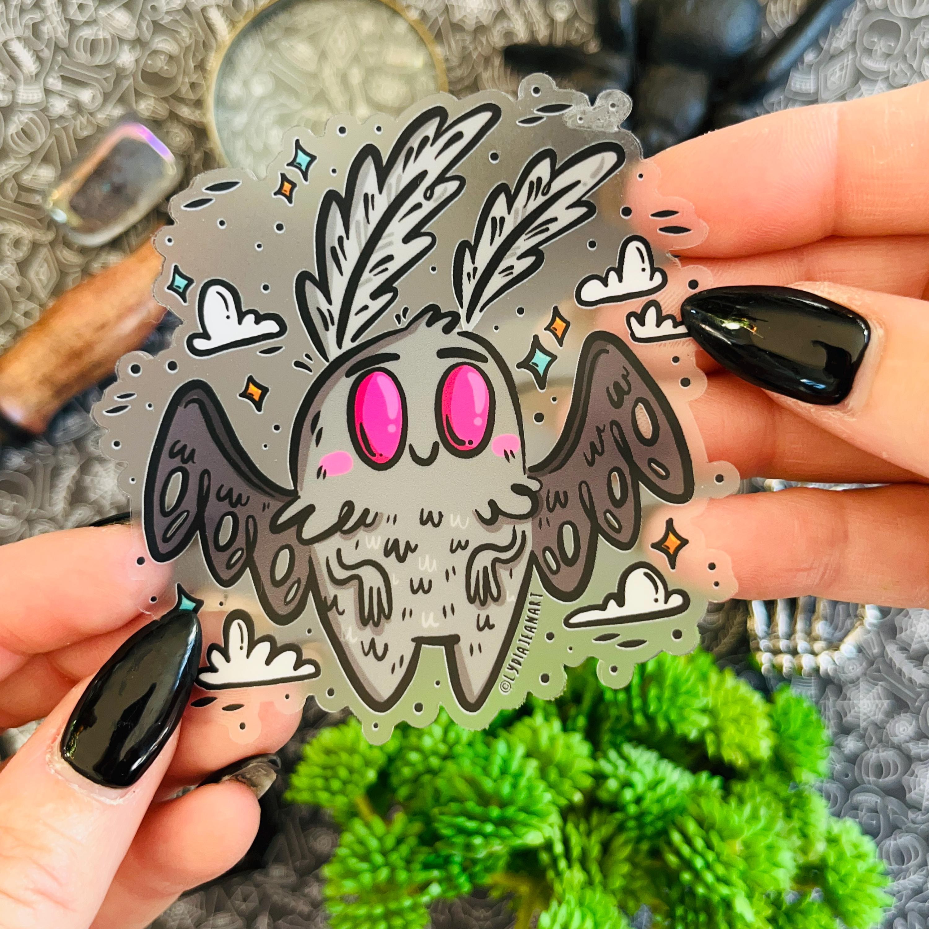 Motivational Mothman Sticker 5-inch - Waterproof Vinyl Decal For Cars, Laptops & Outdoor Gear
