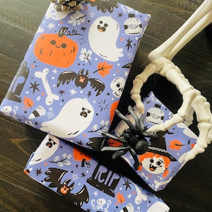 Stay Spooky Wrapping Paper Sheets - Each Sheet 20”x29” - wrap gift present sheet