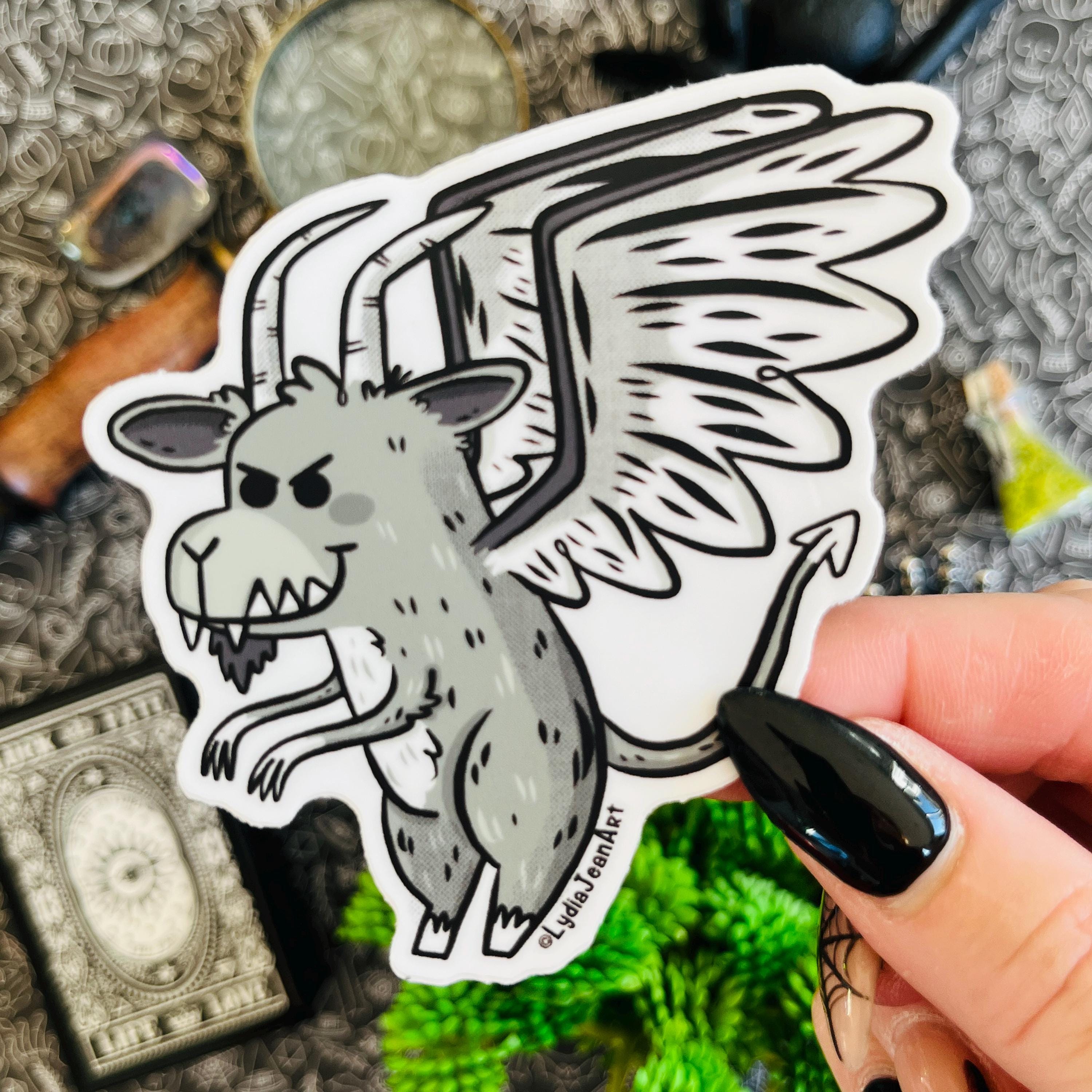 Jersey Devil sticker New Jersey Devil Sticker Halloween Sticker Cryptid Art Cryptids Cute Cryptid Cute Jersey Devil Sticker