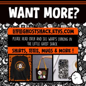 May include: A black sweatshirt with a white pumpkin spice graphic and text that says "Pumpkin Spice is a state of mind". The sweatshirt is on a white background with a variety of Halloween-themed doodles.