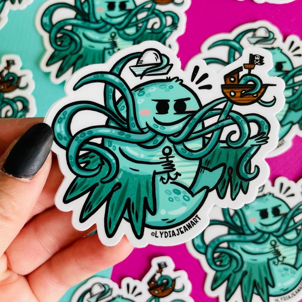 Cthulhu vinyl sticker | Cthulhu Sticker | Cryptid Sticker | Cthulhu Art