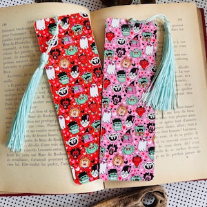 Valloween Bookmark | Halloween Page marker | Valloween Gift | Book Lover | Page Marker with Tassel | Halloween Valentine
