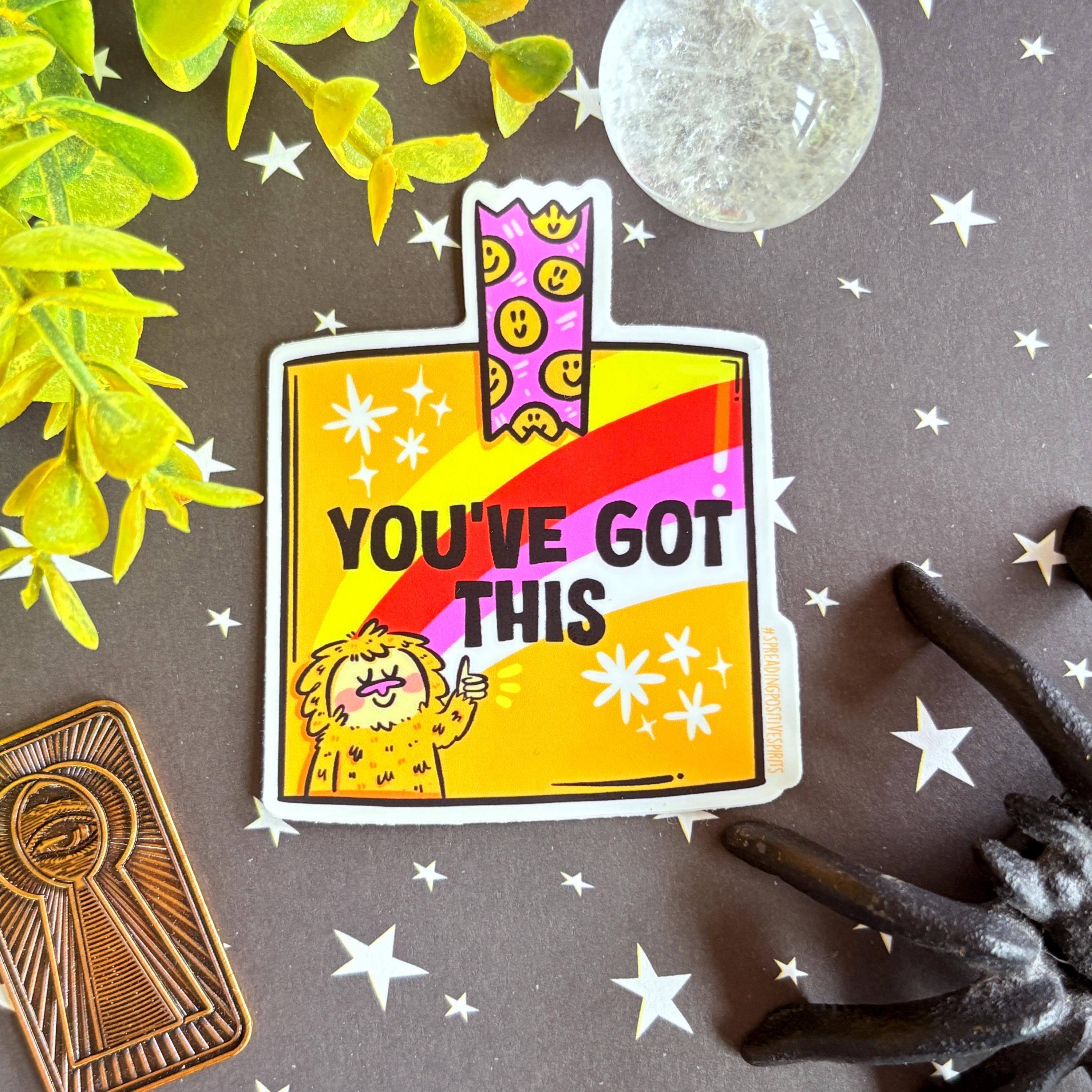 Affirmation Sticker | Bigfoot Sticker | Sticker for Halloween | Cryptid Art | Cryptid Sticker | Lydia Jean Art
