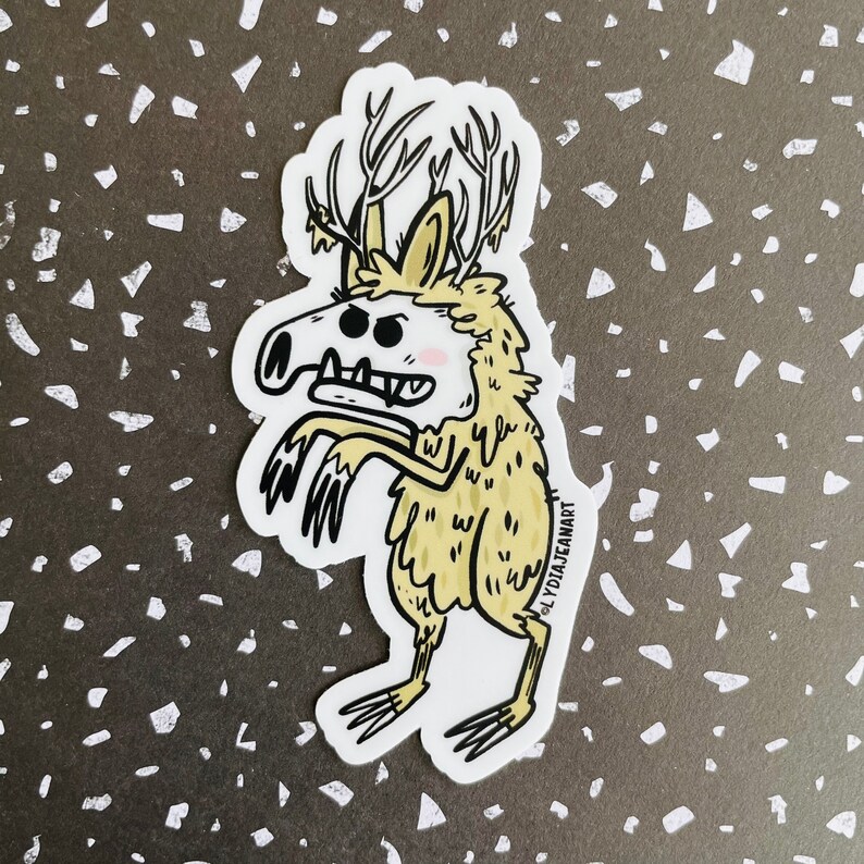 Wendigo Vinyl Sticker | Wendigo Sticker | Cryptid Sticker | Spooky ...