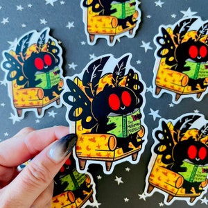 Mothman Library vinyl sticker