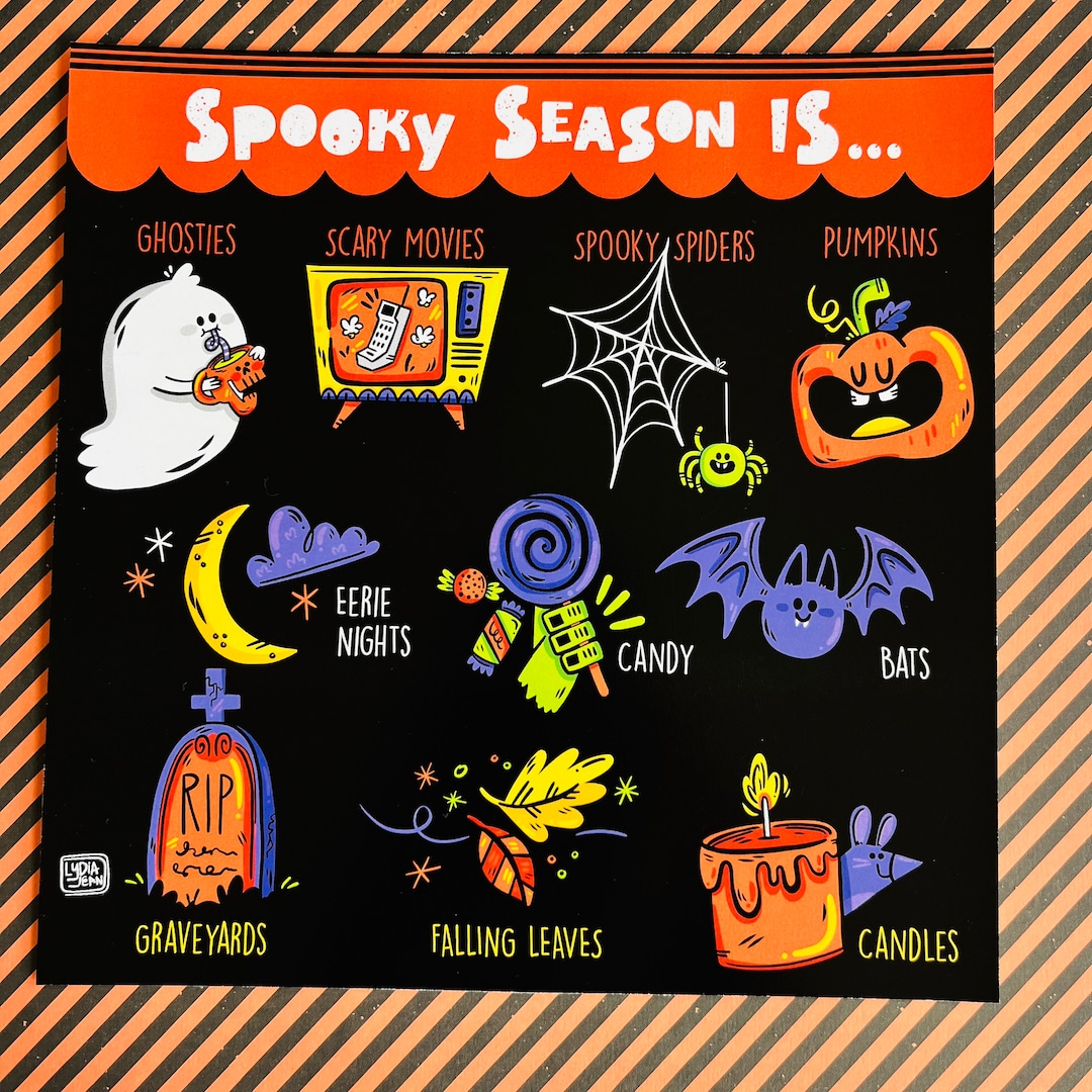 Spooky Season is Art Illustration - Etsy