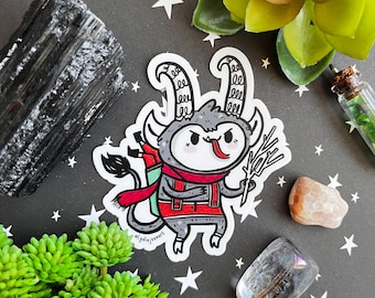 Krampus Sticker | Gruss Vom Krampus sticker | krampus vinyl Sticker