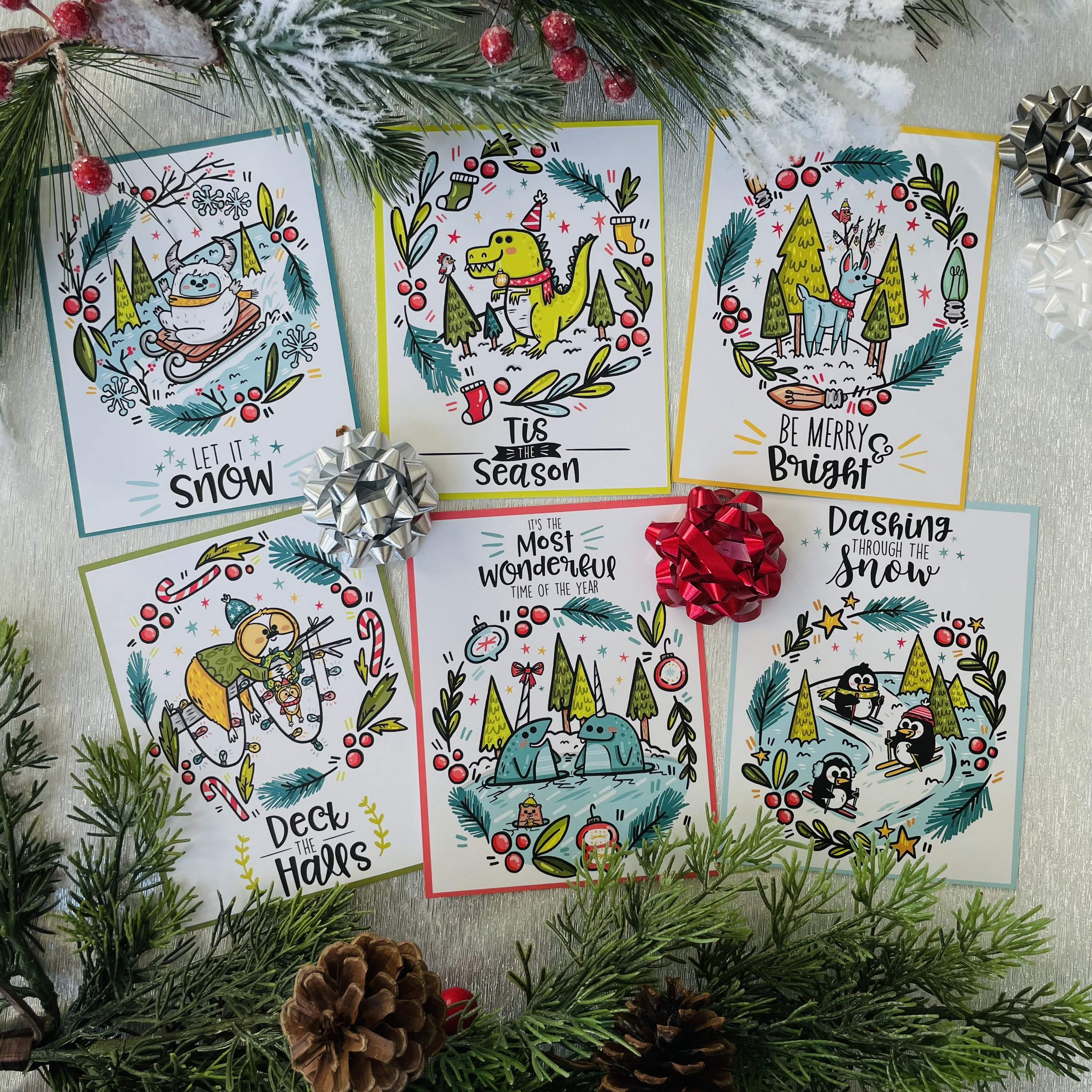 Winter Friends Postcard Set | Postcard set for kids | Cute Postcards …