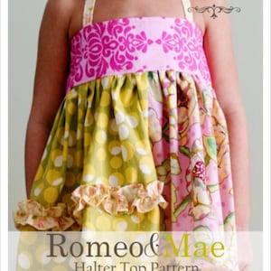 Halter Top Sewing Pattern, PDF, Download, Tutorial, Toddler, Girls, Infant, Baby, Instructions