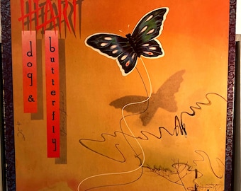 Vintage Heart Dog & Butterfly LP Record Vinyl Album 12