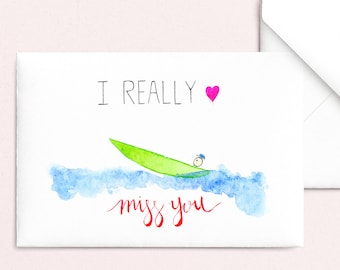 Missing You Card: Thinking of You Card, Isolation Card, Social Distancing Card, Miss You Cards for Friends