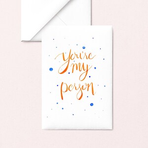 Tarjeta de felicitación You're My Person Best Friend
