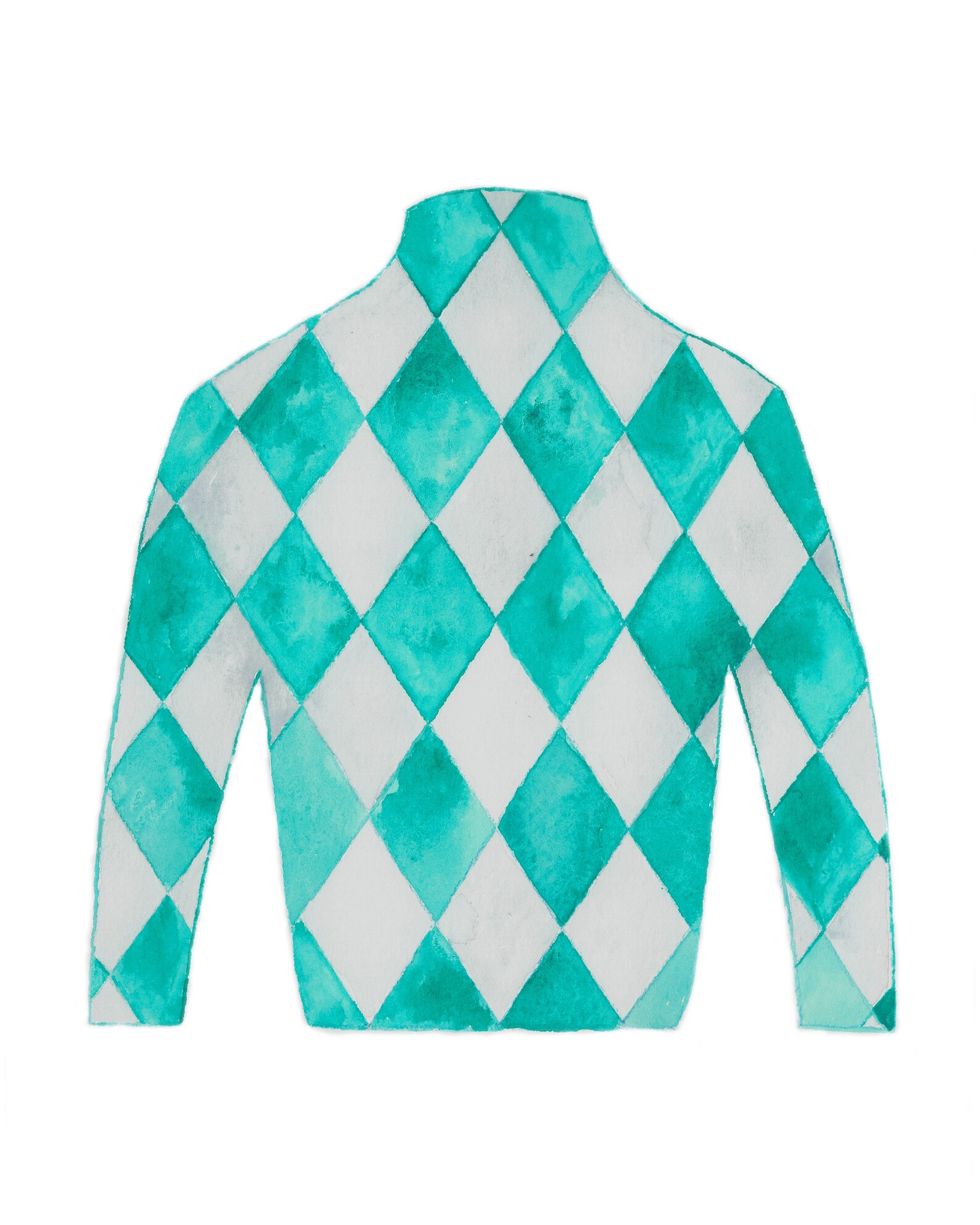 Watercolor Kentucky Derby Silks Jockey Silk Art, Horse Racing Art
