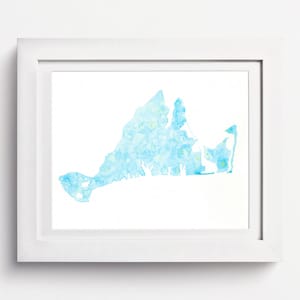 Marthas Weinberg: Aquarell karte