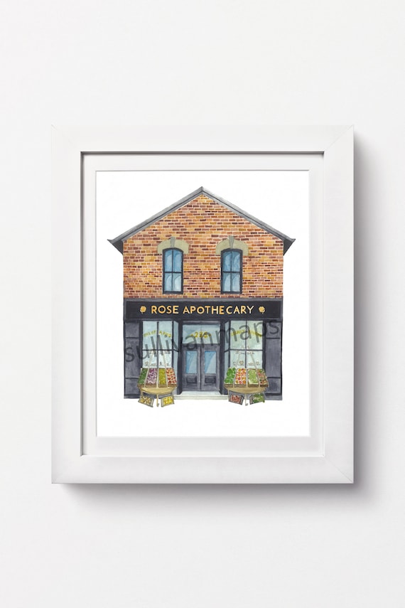 Rose Apothecary Watercolor Print: Schitt's Creek Fan Art