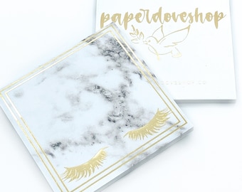 FOILED Eyelash/Marble Sticky Notes-- Foil/Eyelash/Marble Sticky Notes (Exclusive Design)