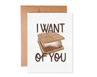 I Want S'More of You | Punny Love Card